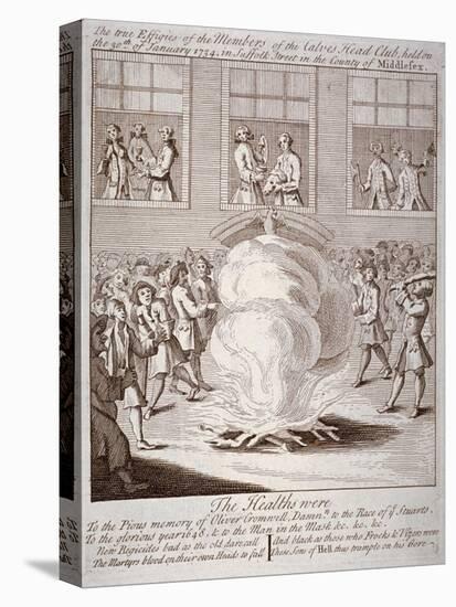 Anti-Cromwell demonstration, Suffolk Street, London, 1735-Anon-Stretched Canvas