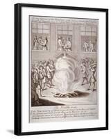 Anti-Cromwell demonstration, Suffolk Street, London, 1735-Anon-Framed Giclee Print