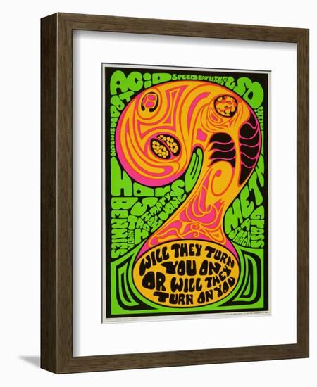 Anti-Drug Poster Issued by the Us Public Health Service-null-Framed Giclee Print