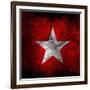 Anti Fascist Flag-igor stevanovic-Framed Art Print