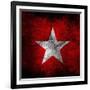 Anti Fascist Flag-igor stevanovic-Framed Art Print