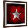 Anti Fascist Flag-igor stevanovic-Framed Art Print