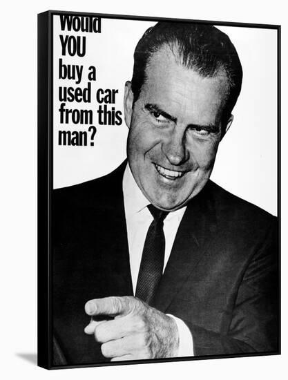 Anti-Nixon Poster, 1960-null-Framed Stretched Canvas