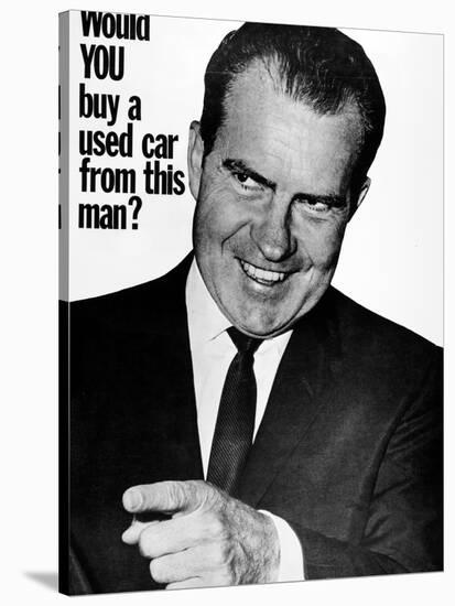 Anti-Nixon Poster, 1960-null-Stretched Canvas