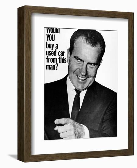 Anti-Nixon Poster, 1960-null-Framed Photographic Print