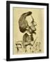 Anti - semitic Richard Wagner caricature-Karel Vaclav Klic-Framed Giclee Print