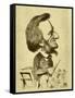 Anti - semitic Richard Wagner caricature-Karel Vaclav Klic-Framed Stretched Canvas
