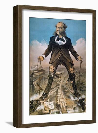 Anti-Trust Cartoon, 1879-Joseph Keppler-Framed Giclee Print