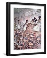 Anti-trust Cartoon Depicting Giant Corporations as 'the bosses of the Senate', 1889-null-Framed Giclee Print