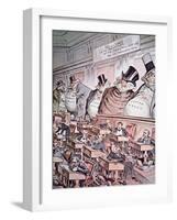 Anti-trust Cartoon Depicting Giant Corporations as 'the bosses of the Senate', 1889-null-Framed Giclee Print