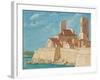 Antibes, 1927 (Gouache on Paper)-Alexandre Iacovleff-Framed Giclee Print