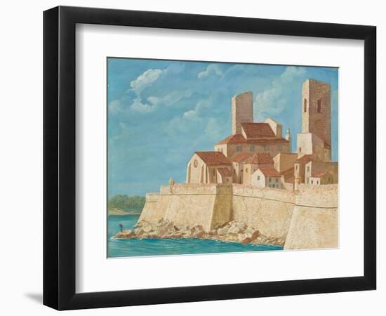 Antibes, 1927 (Gouache on Paper)-Alexandre Iacovleff-Framed Giclee Print