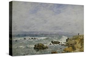 Antibes, la Pointe de l'ilette, 1893-Eugène Boudin-Stretched Canvas