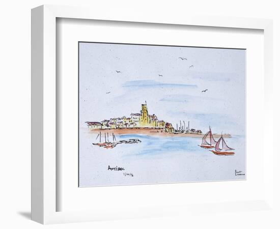 Antibes on the Mediterranean, France-Richard Lawrence-Framed Photographic Print