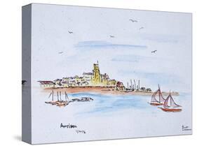 Antibes on the Mediterranean, France-Richard Lawrence-Stretched Canvas