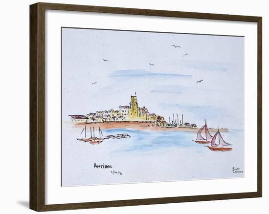 Antibes on the Mediterranean, France-Richard Lawrence-Framed Photographic Print