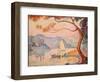 Antibes, Petit Port de Bacon, 1917-Paul Signac-Framed Giclee Print