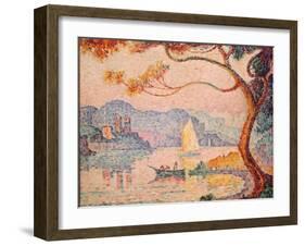 Antibes, Petit Port de Bacon, 1917-Paul Signac-Framed Giclee Print