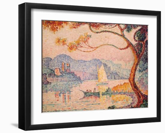 Antibes, Petit Port de Bacon, 1917-Paul Signac-Framed Giclee Print