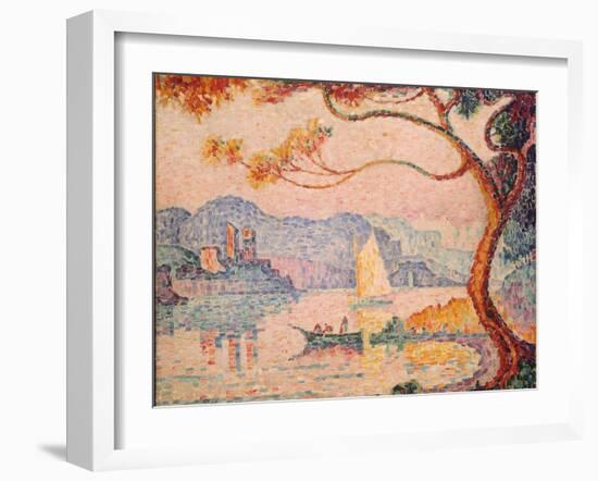 Antibes, Petit Port de Bacon, 1917-Paul Signac-Framed Giclee Print