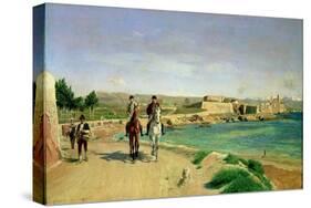 Antibes, the Horse Ride, 1868-Jean-Louis Ernest Meissonier-Stretched Canvas