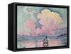 Antibes, the Pink Cloud, 1916-Paul Signac-Framed Stretched Canvas