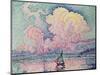 Antibes, the Pink Cloud, 1916-Paul Signac-Mounted Premium Giclee Print