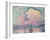Antibes, the Pink Cloud, 1916-Paul Signac-Framed Giclee Print