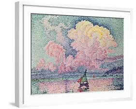 Antibes, the Pink Cloud, 1916-Paul Signac-Framed Giclee Print