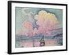 Antibes, the Pink Cloud, 1916-Paul Signac-Framed Giclee Print