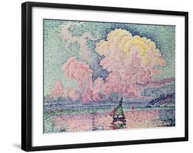 Antibes, the Pink Cloud, 1916-Paul Signac-Framed Giclee Print