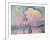 Antibes, the Pink Cloud, 1916-Paul Signac-Framed Giclee Print