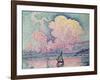 Antibes, the Pink Cloud, 1916-Paul Signac-Framed Giclee Print