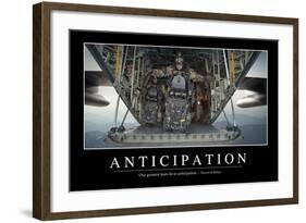 Anticipation: Inspirational Quote and Motivational Poster-null-Framed Photographic Print