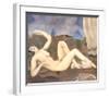 Anticipation - Reclining Nude-Alfons Walde-Framed Art Print