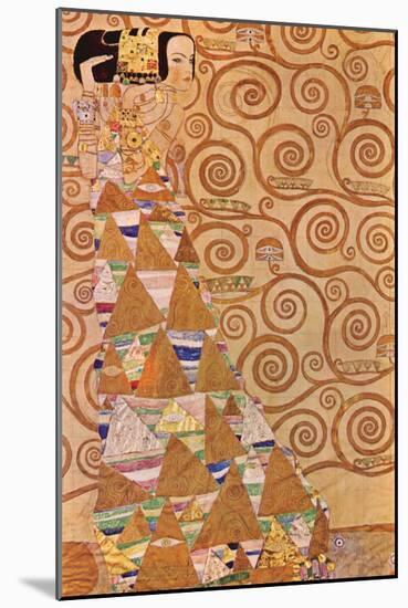 Anticipation-Gustav Klimt-Mounted Art Print