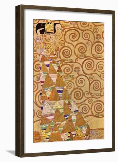 Anticipation-Gustav Klimt-Framed Art Print