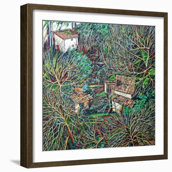 Anticoli Winter,-Noel Paine-Framed Giclee Print