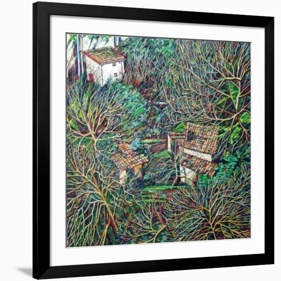 Anticoli Winter,-Noel Paine-Framed Giclee Print