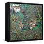 Anticoli Winter,-Noel Paine-Framed Stretched Canvas