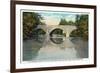 Antietam Creek, Maryland - Nat'l Road, Old Stone Bridge Near Hagerstown-Lantern Press-Framed Premium Giclee Print