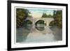 Antietam Creek, Maryland - Nat'l Road, Old Stone Bridge Near Hagerstown-Lantern Press-Framed Premium Giclee Print