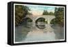 Antietam Creek, Maryland - Nat'l Road, Old Stone Bridge Near Hagerstown-Lantern Press-Framed Stretched Canvas