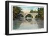 Antietam Creek, Maryland - Nat'l Road, Old Stone Bridge Near Hagerstown-Lantern Press-Framed Art Print