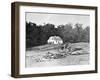 Antietam, MD, Bodies in Front of Dunker Church, Civil War-Lantern Press-Framed Art Print