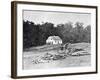 Antietam, MD, Bodies in Front of Dunker Church, Civil War-Lantern Press-Framed Art Print