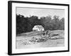 Antietam, MD, Bodies in Front of Dunker Church, Civil War-Lantern Press-Framed Art Print