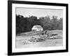 Antietam, MD, Bodies in Front of Dunker Church, Civil War-Lantern Press-Framed Art Print