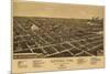 Antigo, Wisconsin - Panoramic Map - Antigo, WI-Lantern Press-Mounted Premium Giclee Print