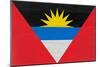 Antigua And Barbuda Flag Design with Wood Patterning - Flags of the World Series-Philippe Hugonnard-Mounted Premium Giclee Print